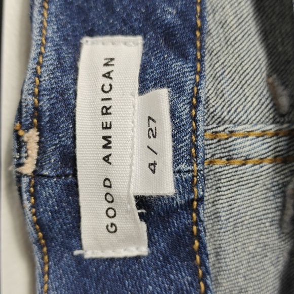 GOOD AMERICAN Good Legs Skinny Jeans Ankle Cut Off Jeans Size 4/ 27 - Picture 5 of 16